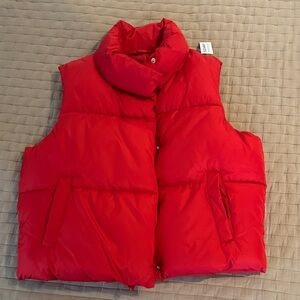 NWT Old Navy Red Puffer Vest